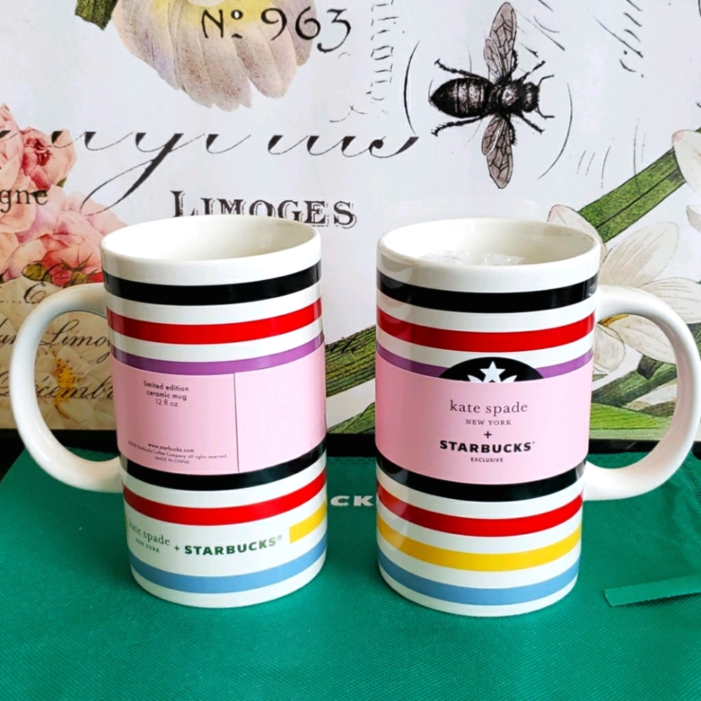 Starbucks Kate Spade Collaboration Stripe Mug